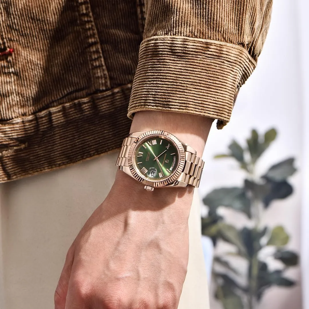 DD36 Men's Watches Luxury Automatic Watch Men AR Sapphire Glass Mechanical Wristwatch tomb hear basketwork hinge Men 10Bar ST16 Movement LACZ DENTON Pagani Design 
