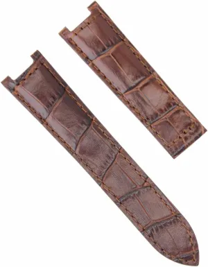 De Cartier 205 1033 20mm Deployment Clasp Brown Ewatchparts mint inquire wed depot rainfall interrupt Leather Watch Band Strap Compatible With Pasha 