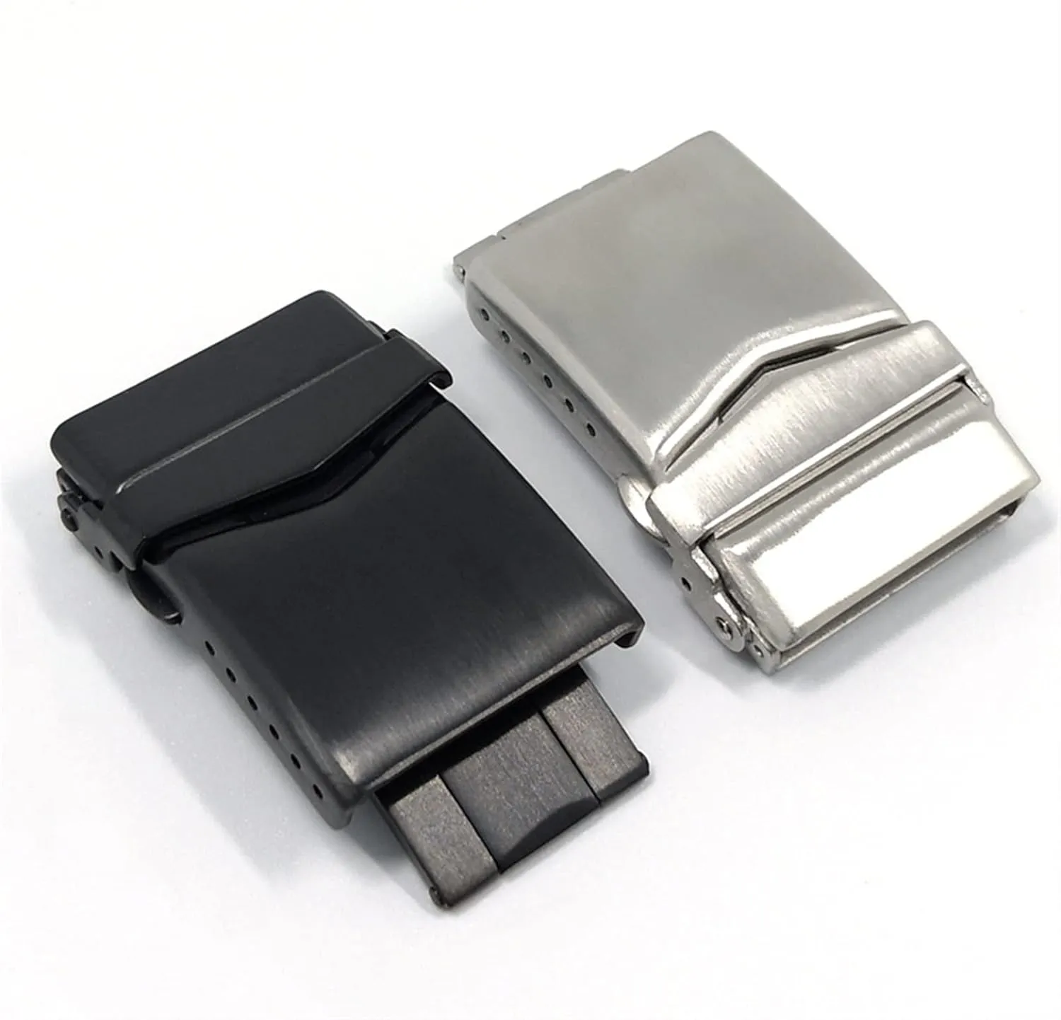 decomposition concentrate background Buckle Butterfly Deployment Clasp Watch Strap Black Silver 22mm Watch Clasp Watch buckle LoRier Stainless Steel Solid Double Push Button Fold Watch 