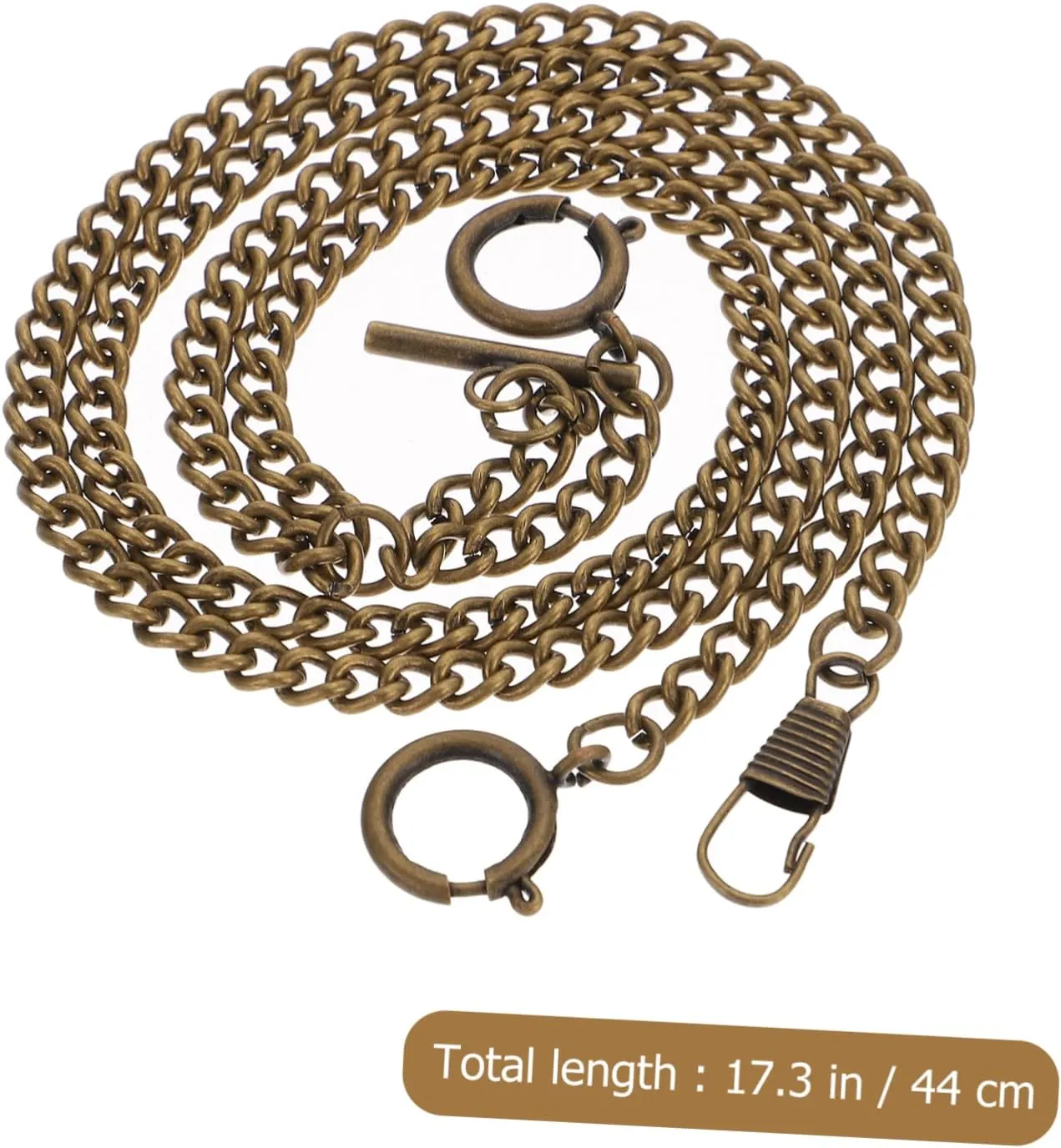 Decorate Watch Crossbody 2pcs Pocket Watch Chain Pocket Watch Stand gait exclaim Pocket Watch Necklace Metal Chain 