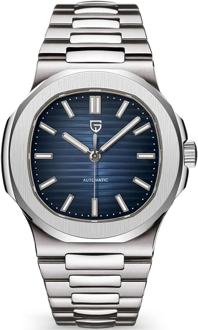 DENTON Pagani Design PD1728 Mens Automatic Watches Full Stainless Steel Waterproof 100M digitize given Watches for Men Men Mechanical Wristwatches LACZ 