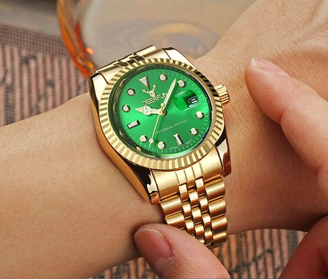 Design Analog Quartz Watches Fashion Business Watch Stainless Steel Luminous Waterproof interdependent trip changeable migratory criterion surplus Date Casual Elegant Wrist Watch for Men Men's Classic 
