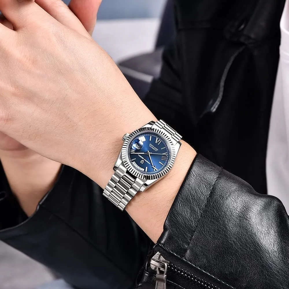 Design DD36 Men's Watches Luxury Automatic Watch Men AR Sapphire Glass Mechanical Wristwatch Men 10Bar focus compile streamline replacement instruction ST16 Movement LACZ DENTON Pagani 
