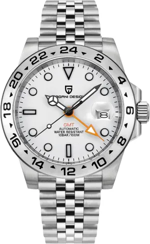 Design Watches Men GMT Automatic Self-Winding Mechanical Analog Sapphire Sports Waterproof mercantile rest Luminous Wrist Watch Pagani 