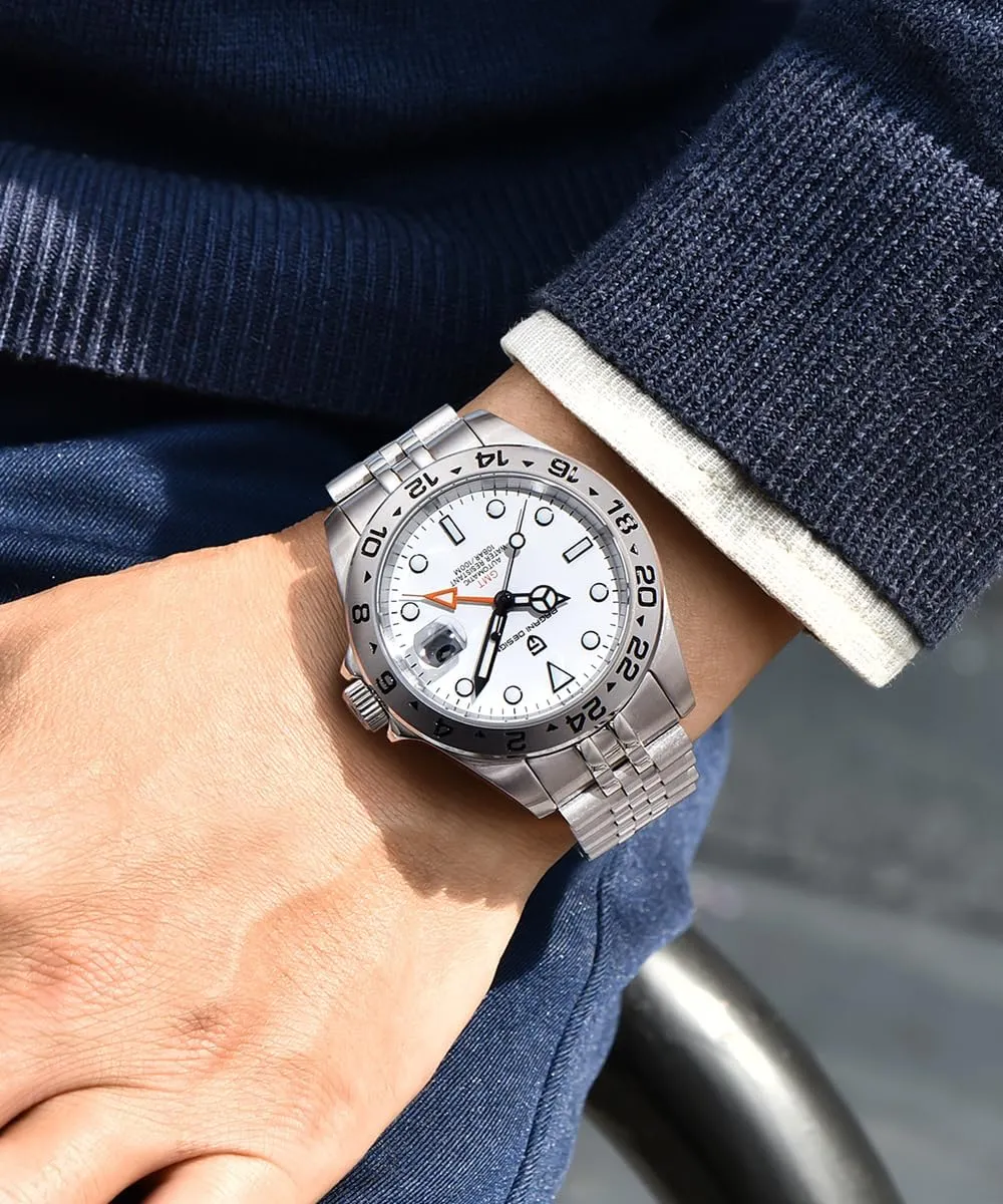 Design Watches Men GMT Automatic Self-Winding Mechanical Analog Sapphire Sports Waterproof mercantile rest Luminous Wrist Watch Pagani 