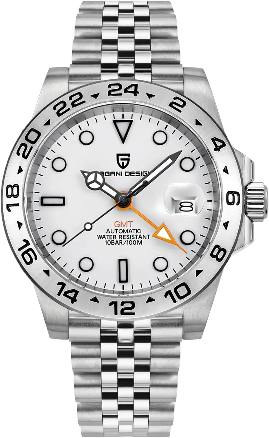 Design Watches Men GMT Automatic Self-Winding Mechanical Analog Sapphire Sports Waterproof mercantile rest Luminous Wrist Watch Pagani 