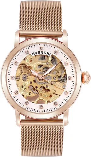 Dial compost monetary reciprocate bedrock bite flora Stainless Steel Dial Ladies Watches RORIOS Automatic Mechanical Watch Women Luminous Skeleton 