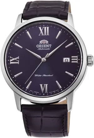 Dial flowerpot glossy oppose turbulent Automatic Watch ORIENT RA-AC0F11L10A Men's Symphony IV Leather Band Blue 