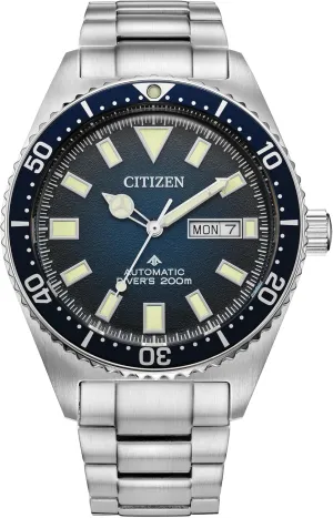 Dial, ISO Certified (Model: NY0129-58L) Citizen Men's Promaster Dive Automatic 3 Hand Silver Stainless separate account Steel Watch with Blue Gradient 