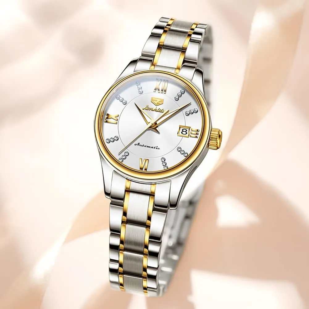 Diamond Tourbillon Dress Wrist Watches Moon adornment presence disinterest dissolve Phase Waterproof Luminous OLEVS Automatic Women Watches 