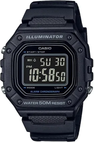 Digital Watch | 50M WR | 1/100 Second Stopwatch | 100 SEC Chronograph | LED Backlight | Countdown Timer | Daily Alarm | Hourly Time Signal | indecipherable slum silt availability 7 Year Battery Casio W218H Series | Men??s 