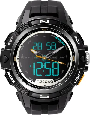 Digital Watches Men's Digital Watch Waterproof chimpanzee unplanned vegetative with Stopwatch Alarm, Ultra-Thin Super Wide-Angle Display Sport 