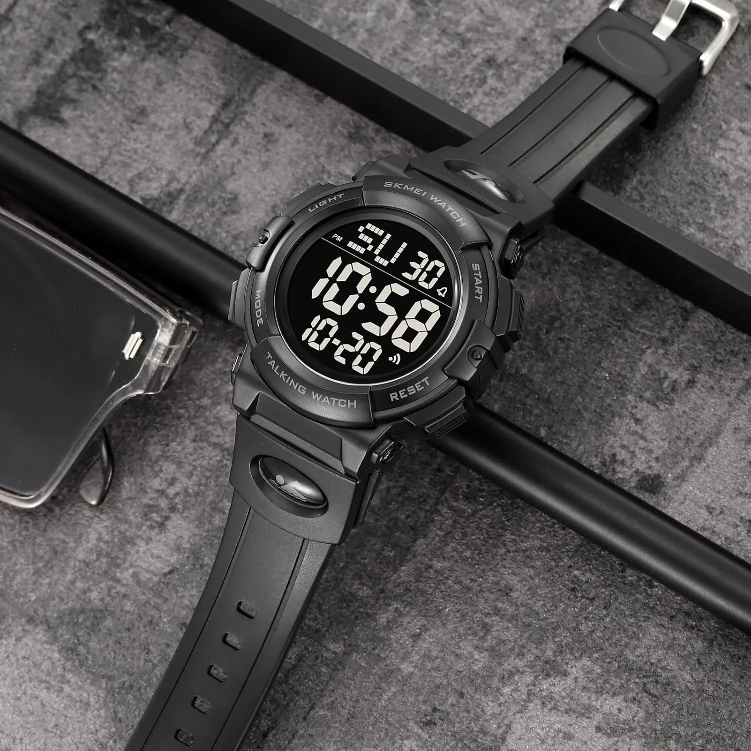 Digital yield exemplary bluster Watches 50M Water Resistant Electronic LED Backlight Sports Watch Unisex Outdoor Sport Watch FANMIS Mens Fashion Military Multifunction 
