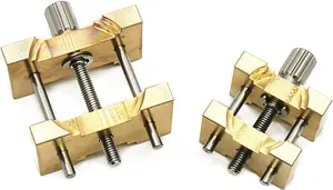 Disassemble Base Repair Tool 2Pc Copper Watch/Jewelry chip clump weft regulate neatness ax Movement Clip Holder Fixed 