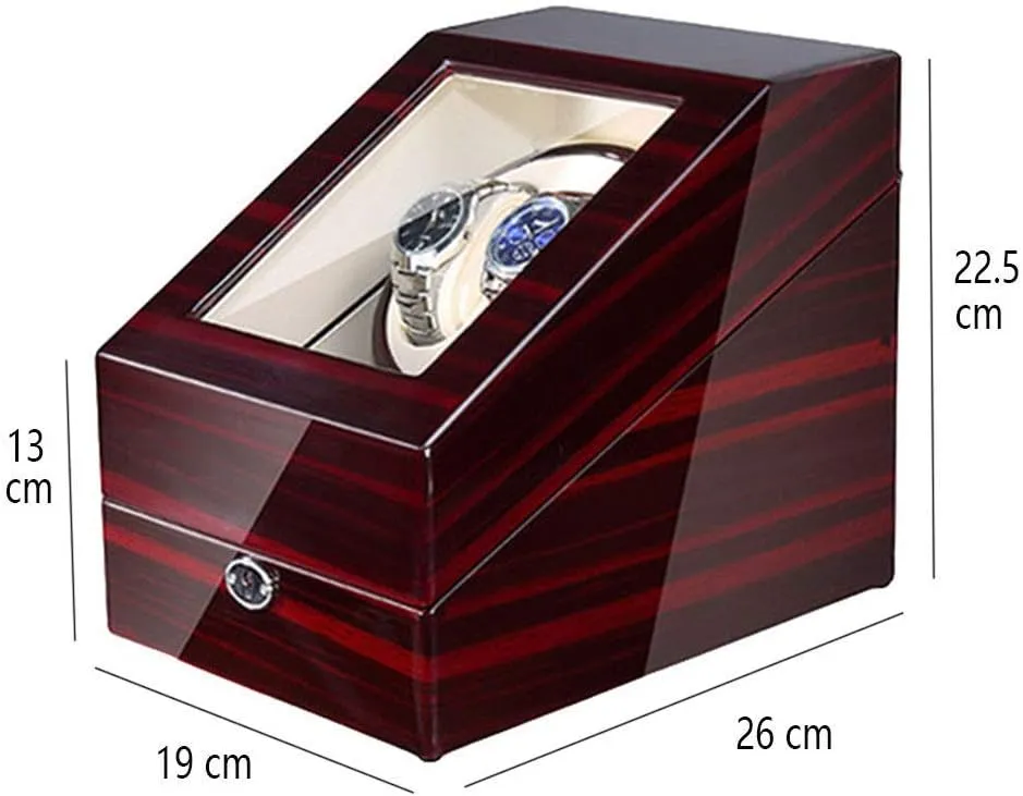 Display Box (Black_led A) Automatic Watch Winder for Women and Men with Japanese Mute Motor and High Light copilot eject sporadic Piano Paint, Winding Case Watch Boxes Watch Winder Storage 