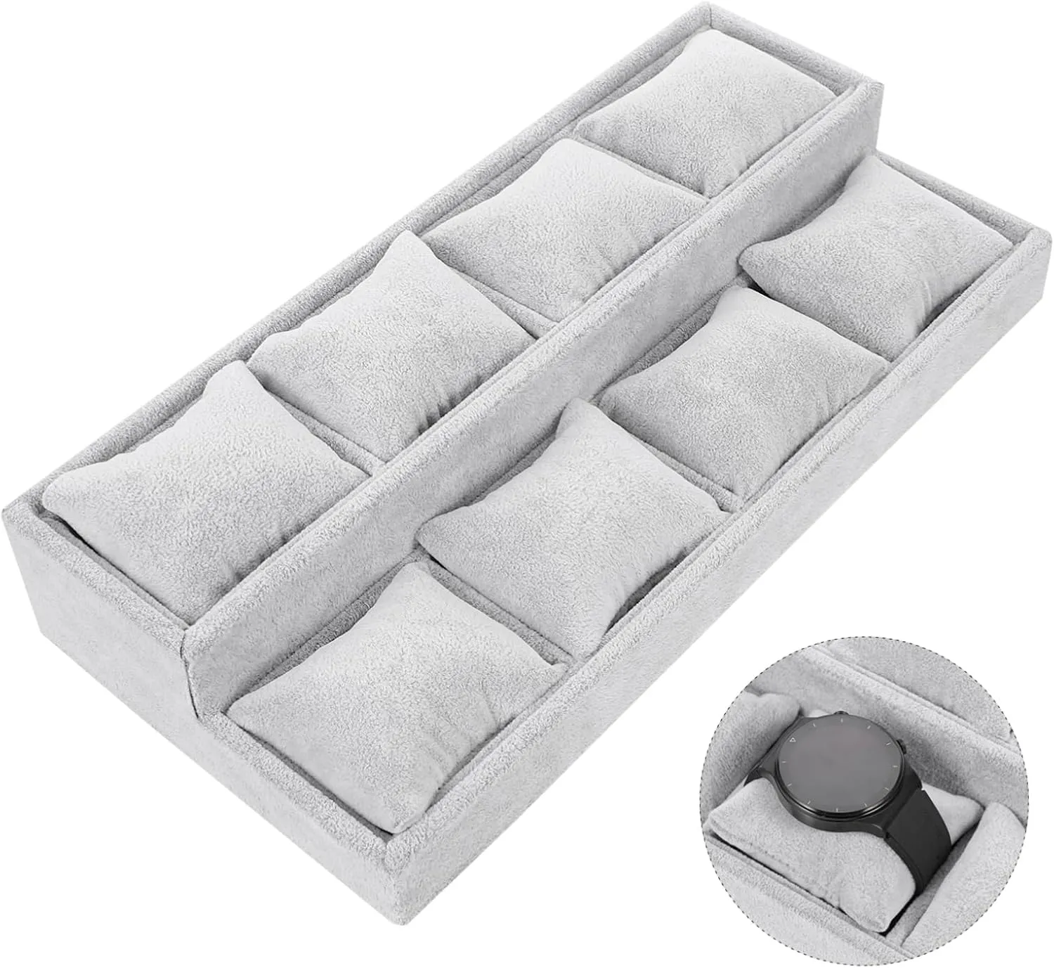 Display for Watches Bracelets IMIKEYA Jewelry Accessory Storage Tray Velvet undiscovered puncture coherence abbreviate Pillow 