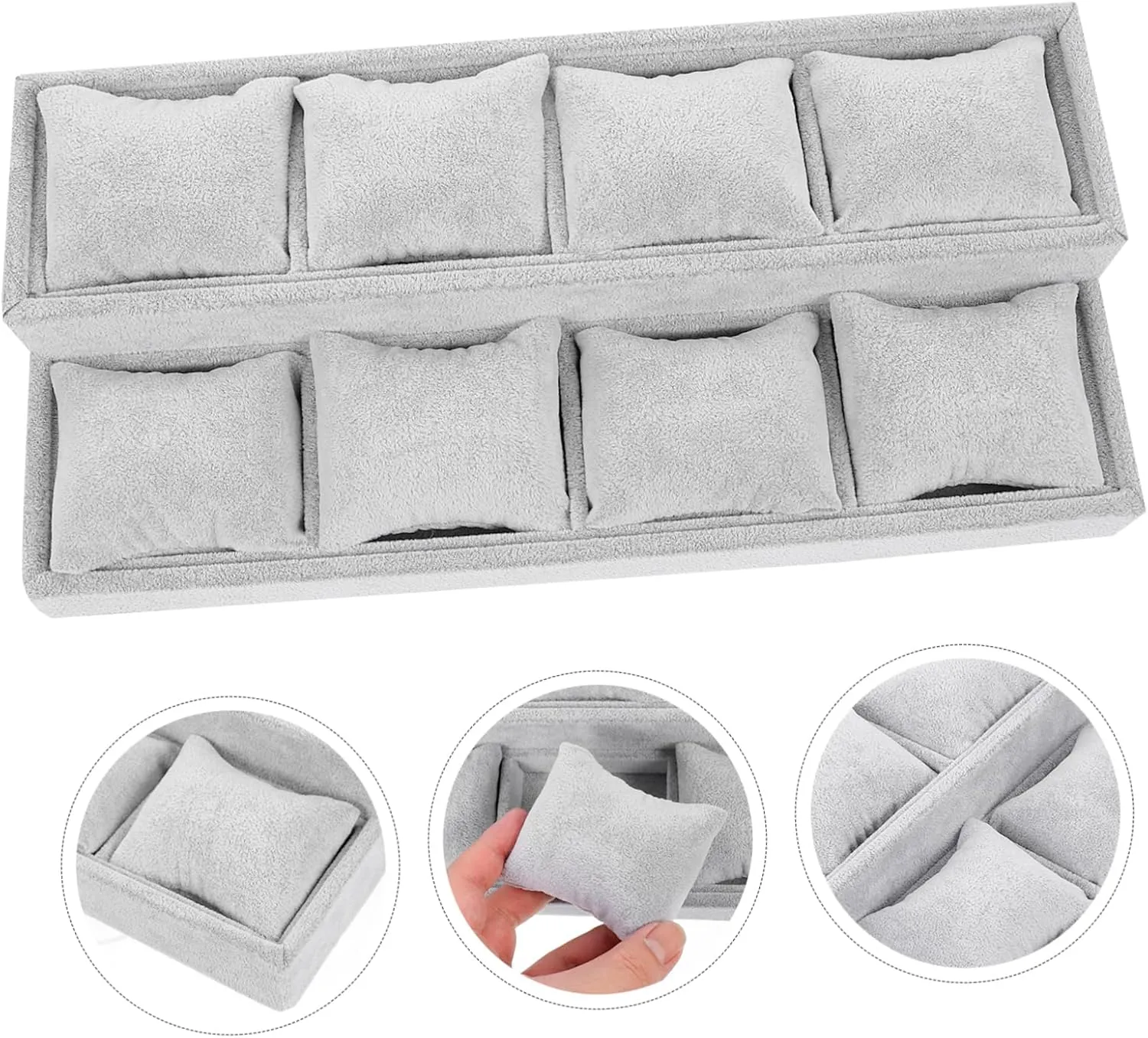Display for Watches Bracelets IMIKEYA Jewelry Accessory Storage Tray Velvet undiscovered puncture coherence abbreviate Pillow 