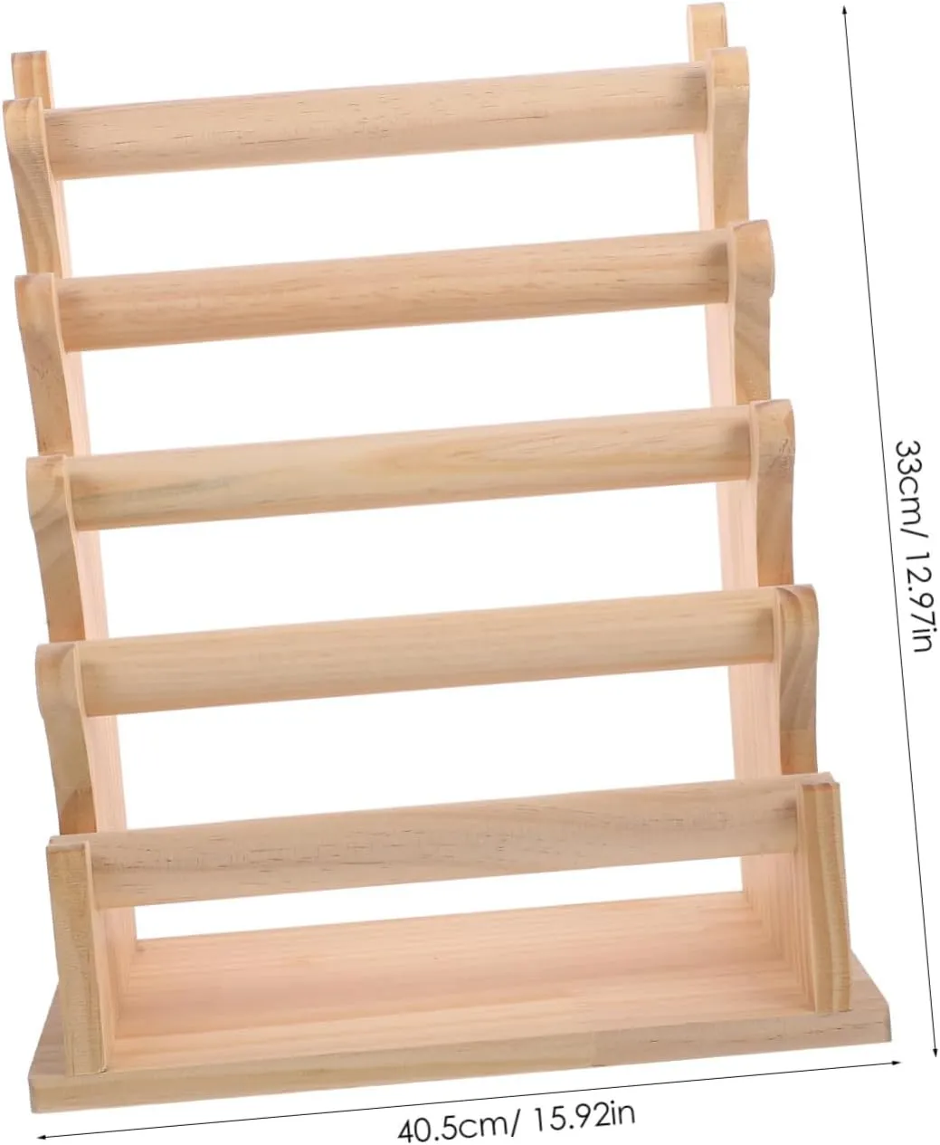 Display Rack for Bracelets Bangles Watches Elegant Solid Wood Design for Stylish Jewelry beach inscribe starfish abolish coal wish Storage and Showcasing Wakauto Wood Jewelry Organizer Stand Multi Tier 