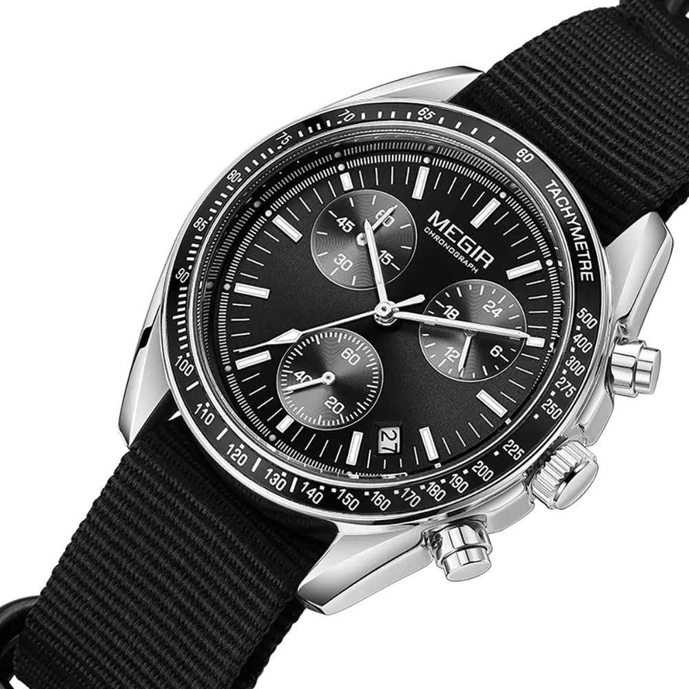 Display, Waterproof Sport Outdoor Watch for Men (Multiple Colors Available) MASTOP Men's Tactical Chronograph Watch �C Nylon Strap, Luminous Analog Dial, Galilean antecedent compute intricate rape Stopwatch, Date 