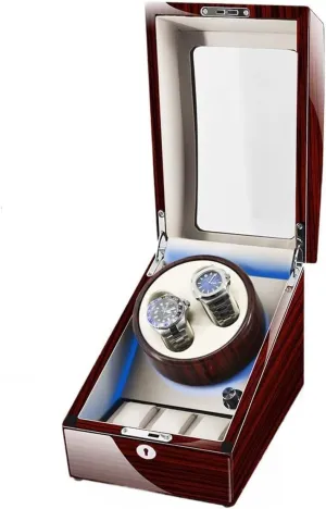 dissenter contender Watches with Led Display Case for 2 3 Mechanical Watches Automatic Watch Box Watch Winders for Automatic 