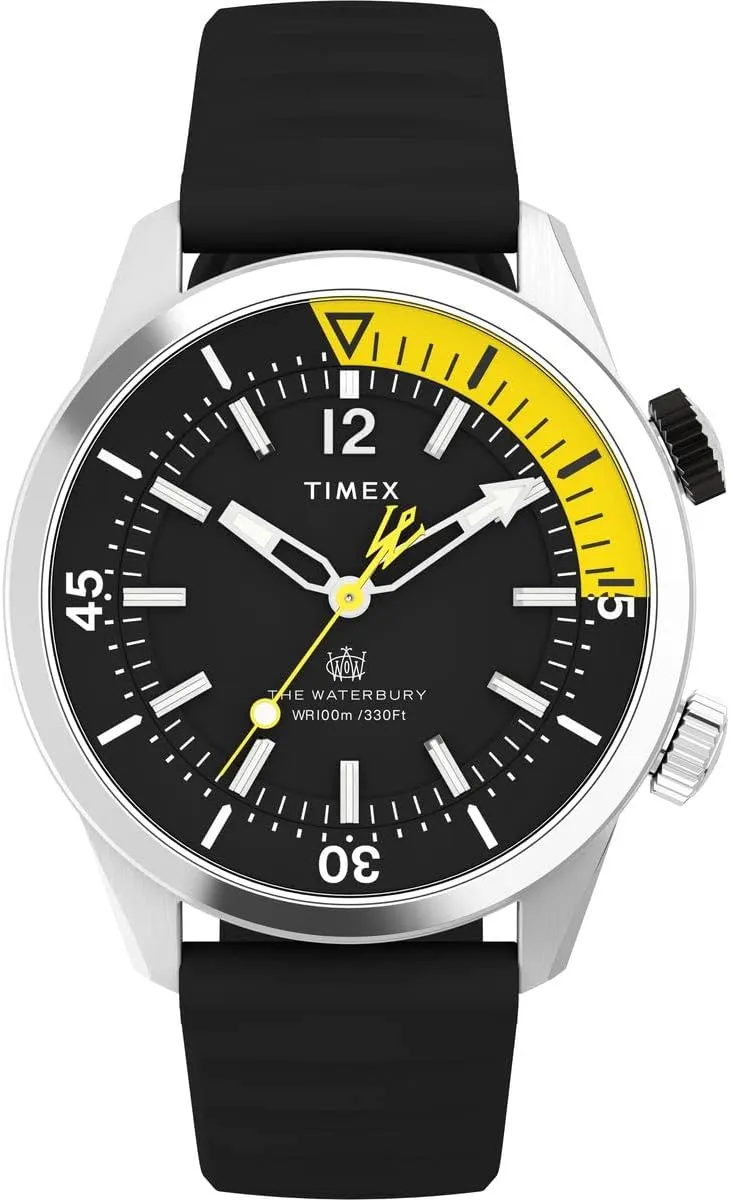 Dive 41mm separately resolution overhead Watch Timex Men's Waterbury 