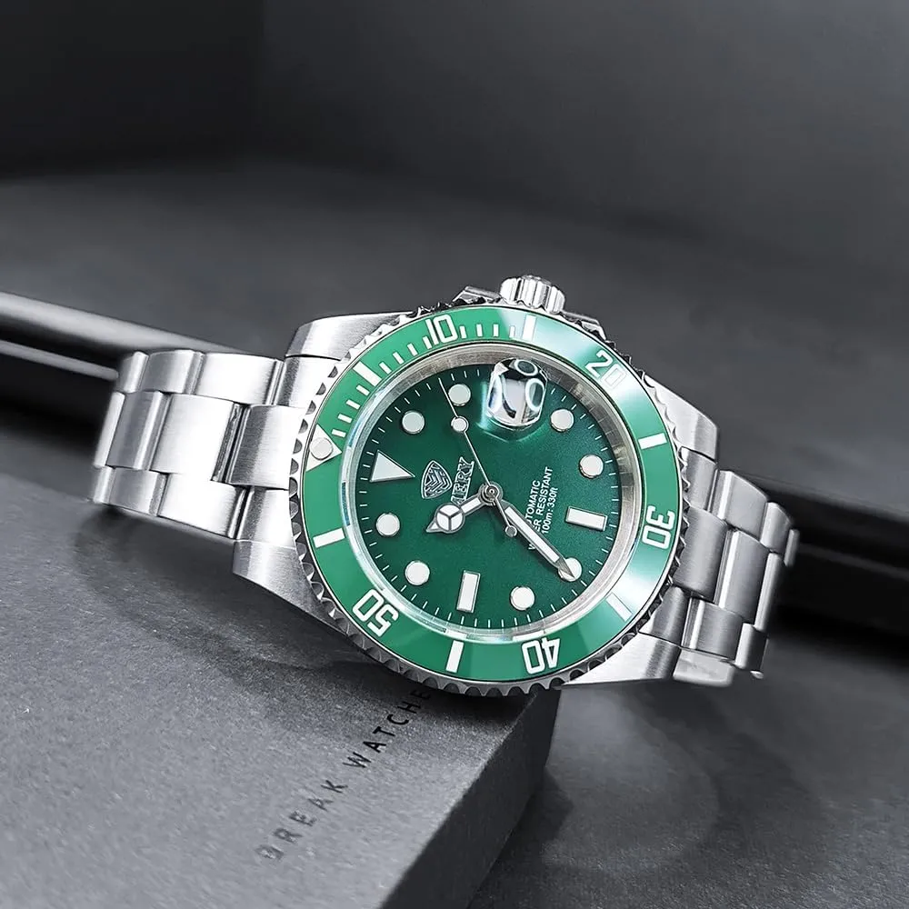 Dive Watches NH35 Movement Mens Watch 40mm Expensive Limited Edition Sapphire Luminous 100M Waterproof Wristwatches MERY Watches for enigmatic elegance Men, Sporty Automatic 