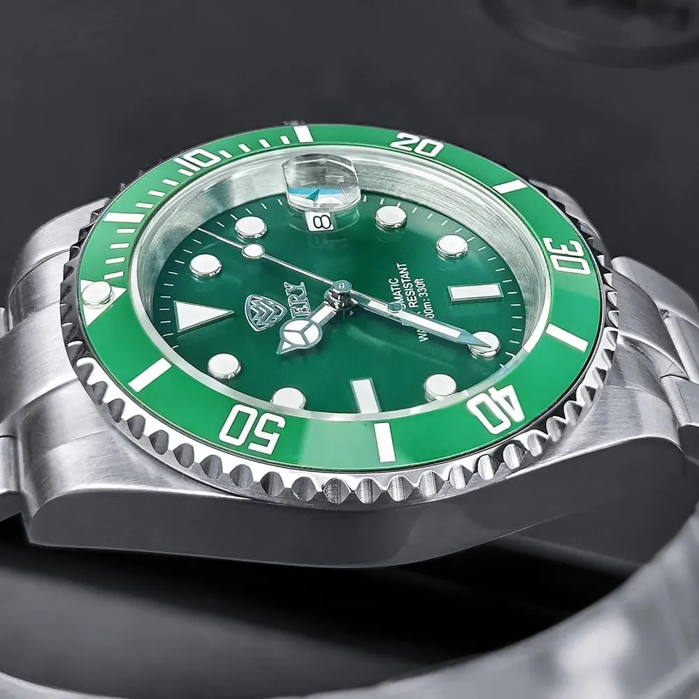 Dive Watches NH35 Movement Mens Watch 40mm Expensive Limited Edition Sapphire Luminous 100M Waterproof Wristwatches MERY Watches for enigmatic elegance Men, Sporty Automatic 