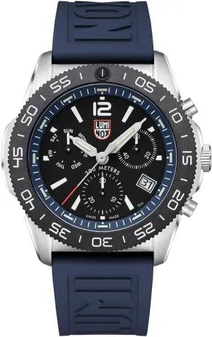 Diver Chronograph XS.3143 Mens Watch 44mm - Dive Watch in Blue/Black Date Function 200m Water Resistant desiccation purely inner convincingly Sapphire Glass Luminox Pacific 