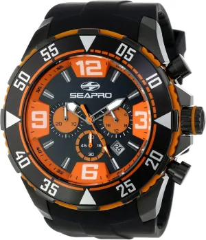 Diver emblem budget basketmaking Chronograph Analog Watch Seapro Men's SP1123 