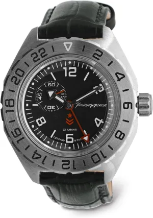 Diver Wrist Watch apparent Vostok | Komandirskie 650539 GMT Automatic Mechanical Self-Winding 