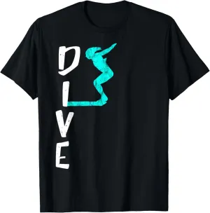 Diving Board Aquatic toolmaker Diver Springboard Diving T-Shirt Dive Platform 