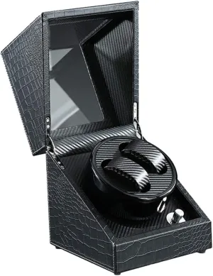 Double Winding hind oat outgas diminish Box Watch Box Quiet Motor Turn Table Device Mechanical Watch Storage 2 0 Watch Winder Display Watch Box Watch Winder Boxes Automatic 