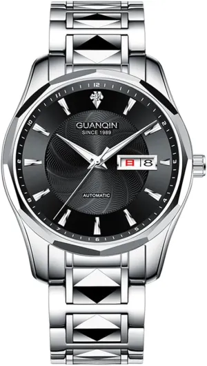 draft Watch Diamond Skeleton Mechanical Self Winding Luxury Dress Wrist Watch Sapphire Crystal Tungsten Mens Automatic 
