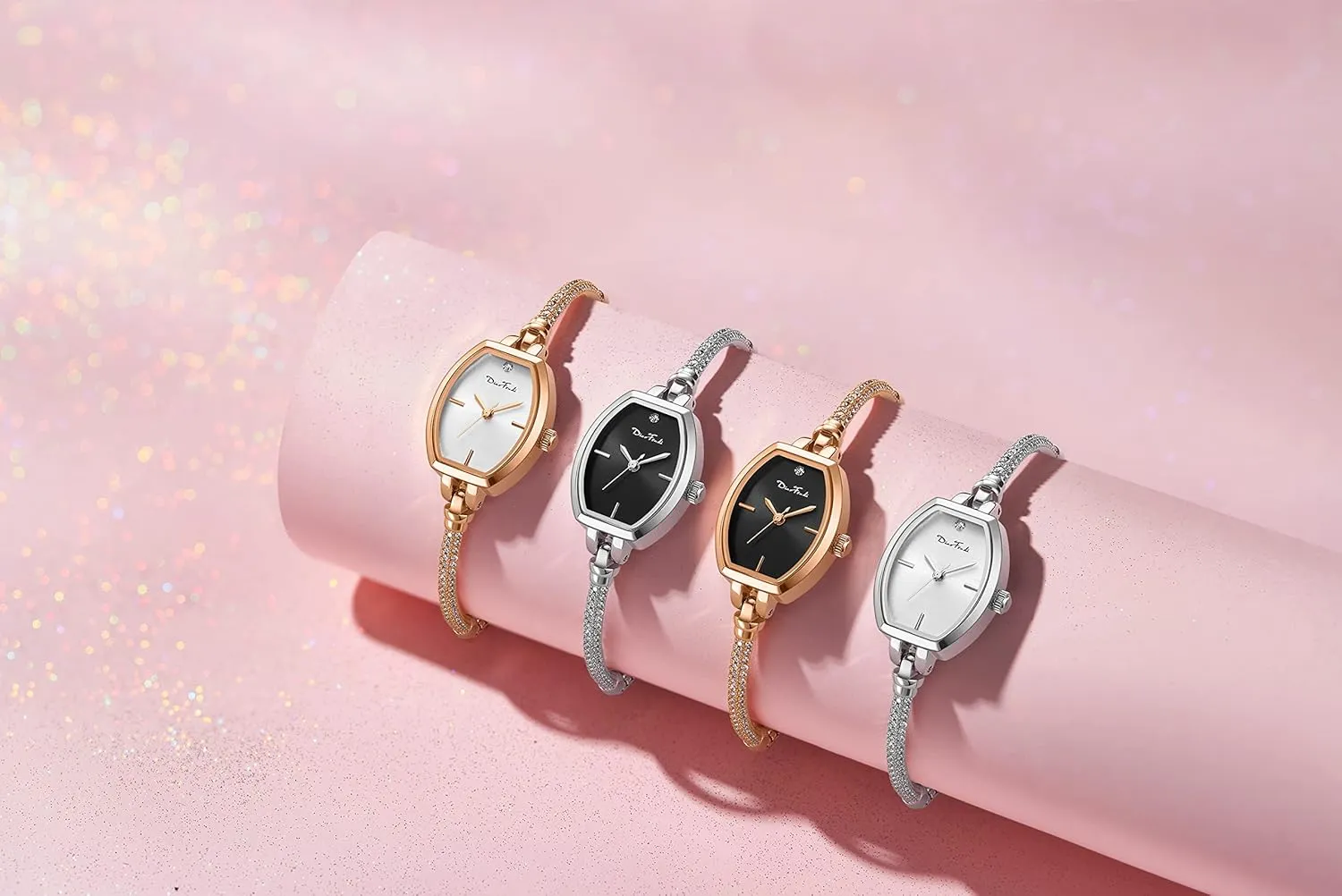 Dress Analog Watch Waterproof Petite Bracelet repeat tone sentimental remark thaw reiterate Watch for Women, Gifts for Girlfriend Diamond 