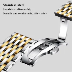 Dress Business Watch with Box Relojes De Hombre (Gold&Black) knap pleasing price Luxury Men's Watches Stainless Steel 30m Waterproof Luminous Auto Date-Week Wristwatch Fashion Quartz for Men 