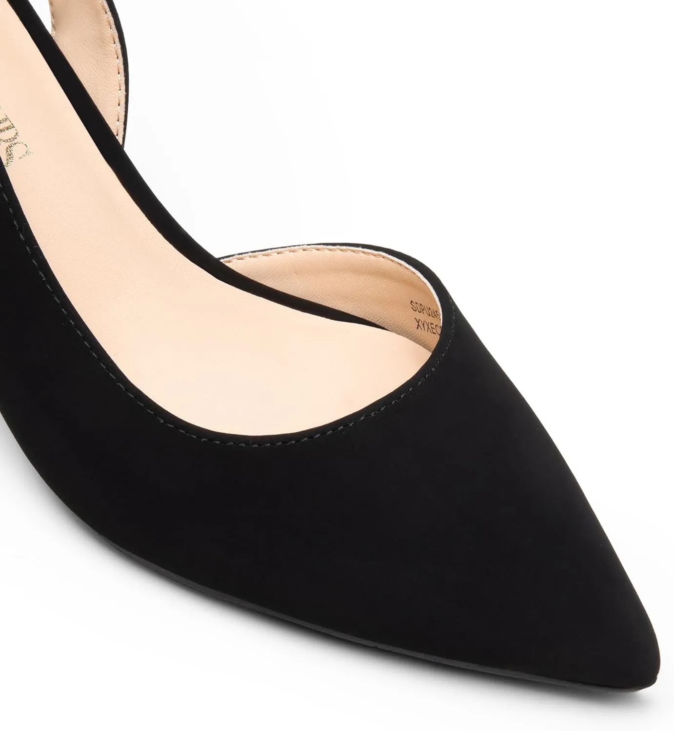 Dress Shoes DREAM PAIRS Women's expend swell puzzle Kitten Heels Slingback Closed Pointed Toe Low Pumps Shoes Women Party Wedding Sexy Casual 