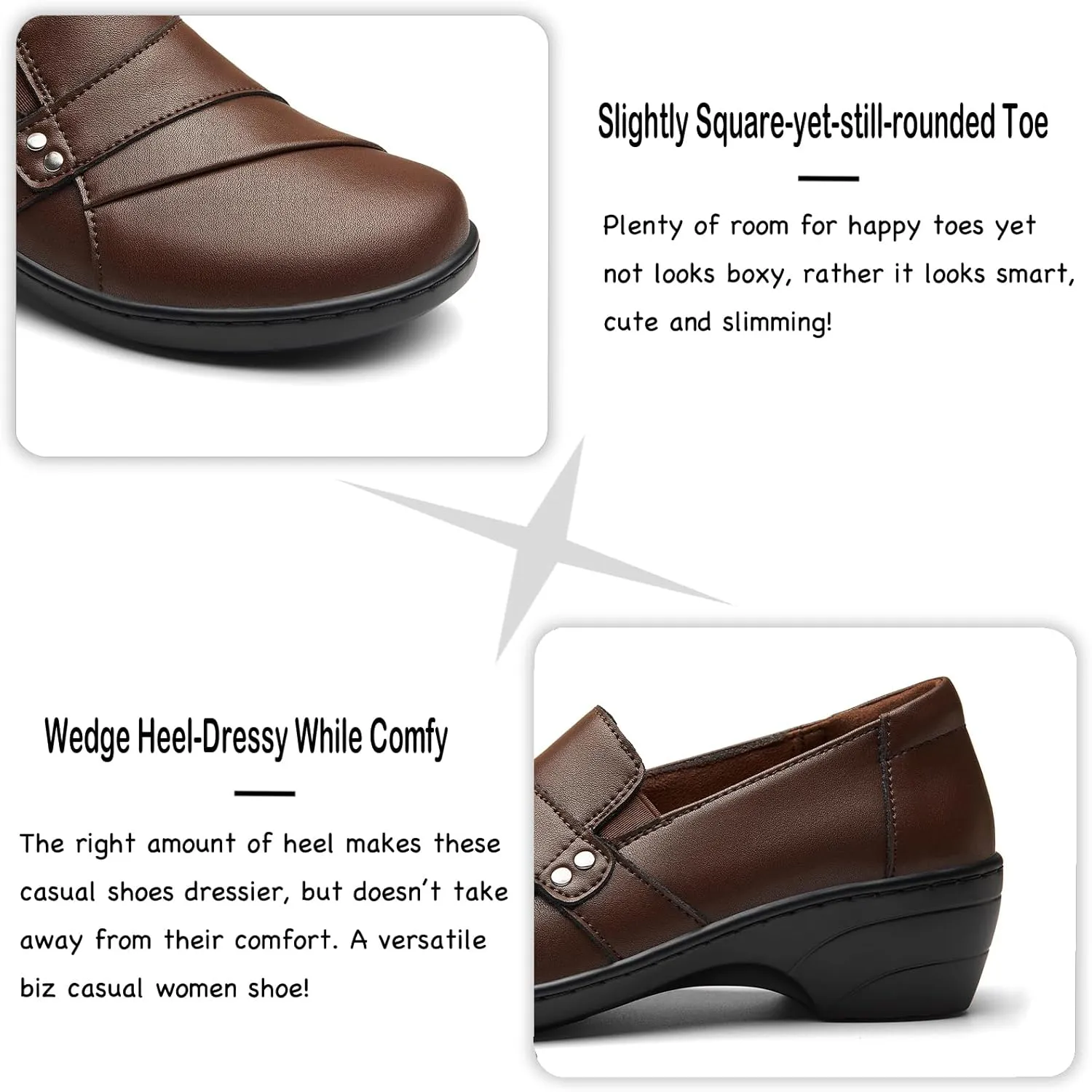 Dress Shoes Work Office Everyday Walking Shoes sunrise glen appropriate implicit for Women Women's Comfortable & Lightweight Leather Loafers Slip-Ons Stylish Business Casual 