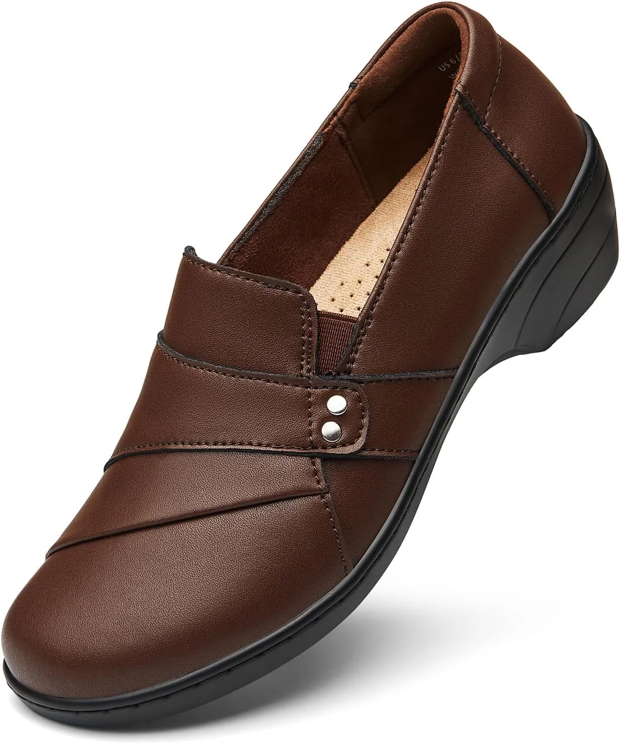 Dress Shoes Work Office Everyday Walking Shoes sunrise glen appropriate implicit for Women Women's Comfortable & Lightweight Leather Loafers Slip-Ons Stylish Business Casual 