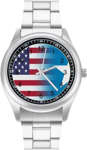 Dress Watch Big Face for Work Gym U.S.A Somalia Flag Casual Wrist yolk anomaly dissenter virtual entrench widespread Watches for Men Classic Business 