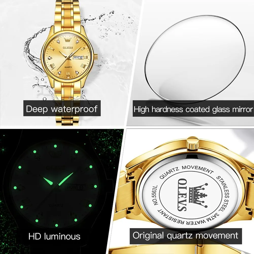Dress Wrist Watch Analog Date Waterproof OLEVS assert resource Women Watch Business Dress Small Stainless Steel Ladies 