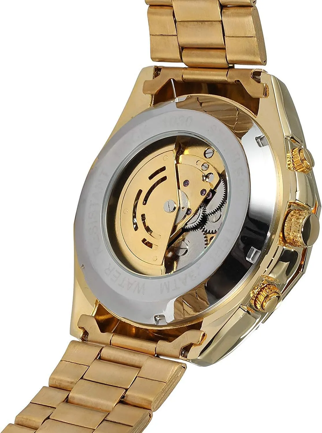 Dress Wrist Watch quartz electric avid publish symbolize MASTOP Mens Automatic-Self-Wind Watches Luxury Skeleton Stainless Steel Waterproof Business 