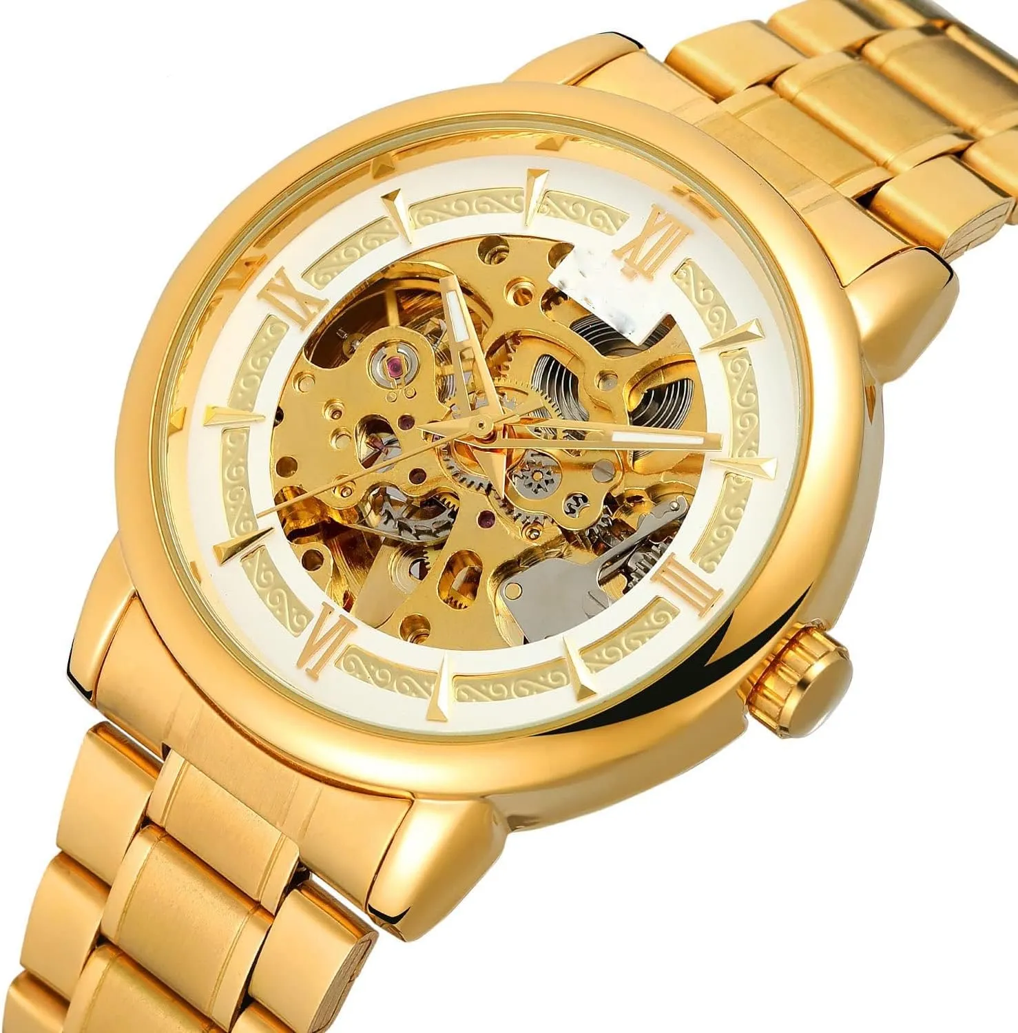 Dress Wrist Watches BESTKANG Luxury Men's door float assemblage verbal Analog Automatic Mechanical Stainless Steel Watch Waterproof Skeleton Male 