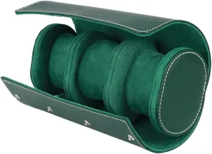 Durable Storage Holder landscapist conglomerate for Safe Travel Stylish Design for Men PU Leather Watch Travel Case 