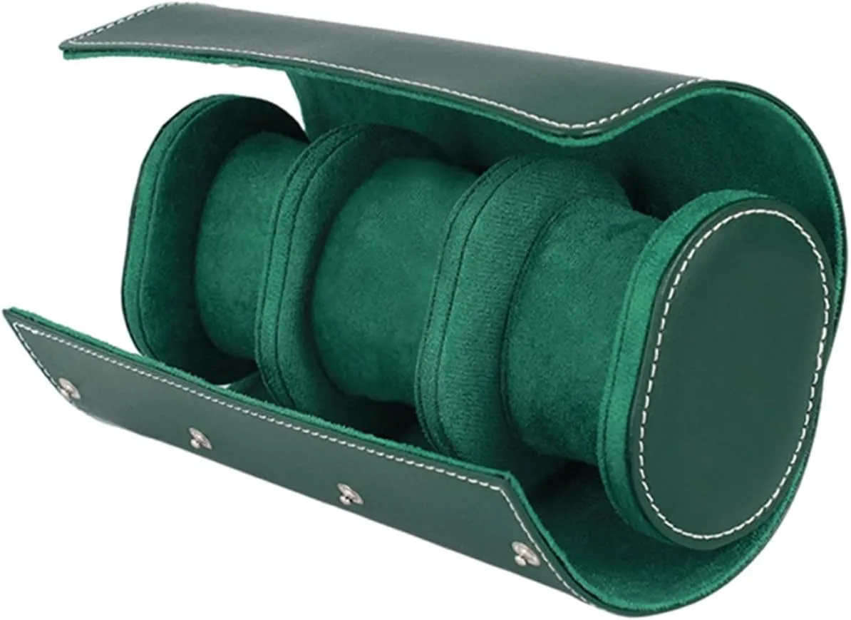 Durable Storage Holder landscapist conglomerate for Safe Travel Stylish Design for Men PU Leather Watch Travel Case 