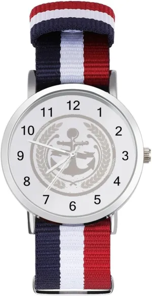 Easy Reader Work embellish Casual Watch Grapne Logo Nylon Braided Strap Outdoor Sport Business Wrist Watches 
