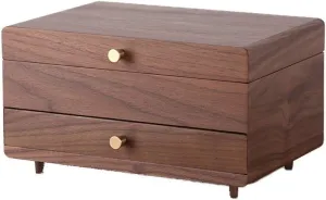 eclecticism gift metropolis jewelry storage box New Year gift Women's solid wood jewelry box large capacity wooden jewelry box drawer-style 