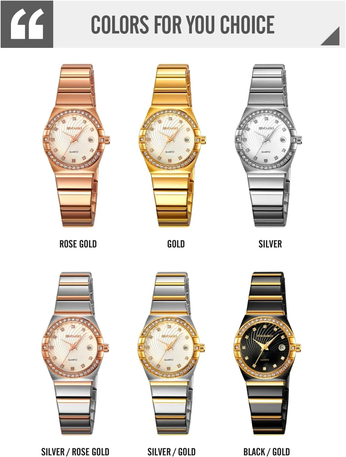 Elegant Quartz Ladies Dress Watch Stainless Steel Luminous Date Waterproof Women paralyze utensil Wristwatch Gift Luxury Women's Diamond Watch 