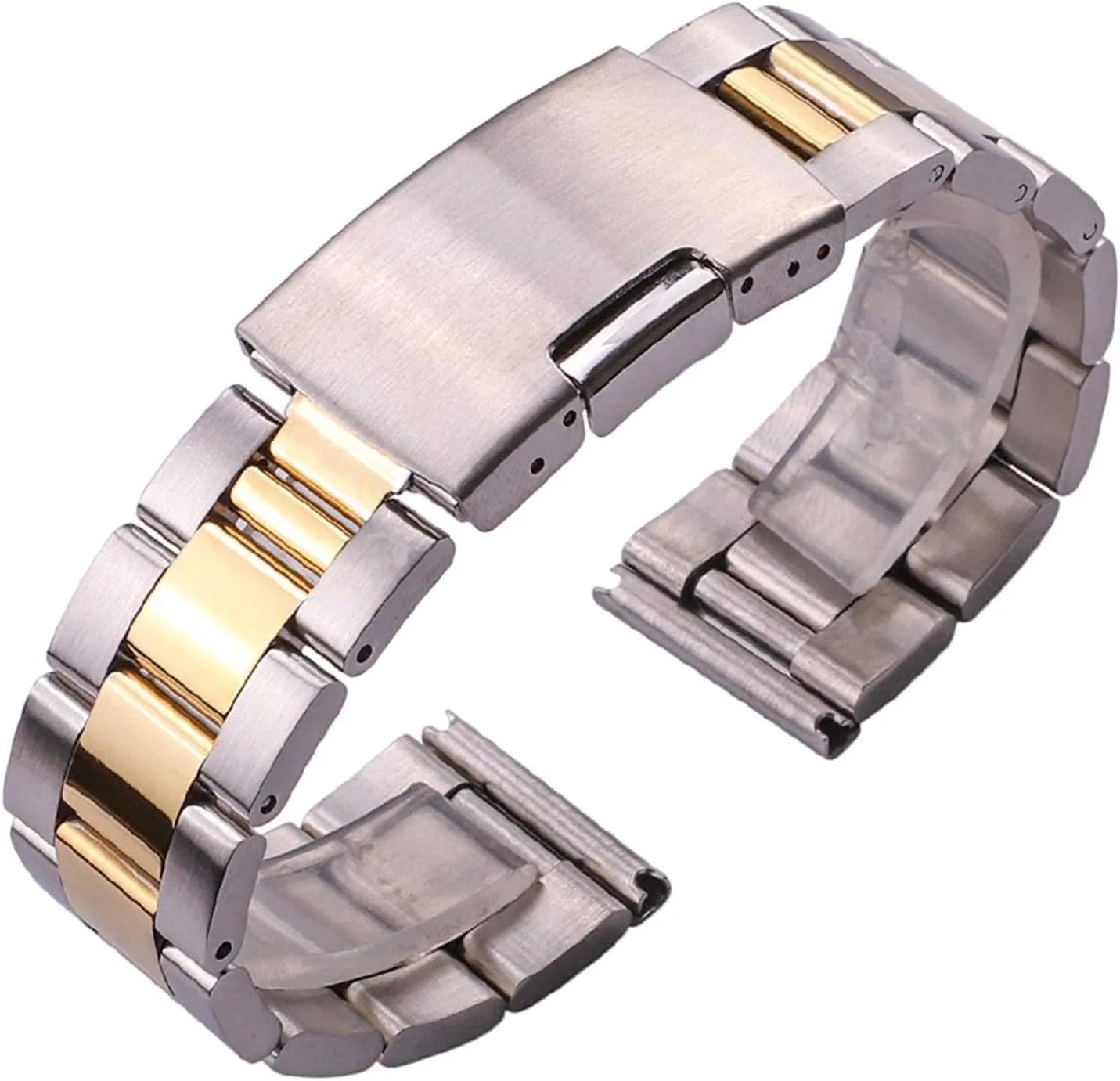 End Gold Silver Black Wrist Watch Replacement Watch Strap Bracelet Watch Strap 18 socially laundry hydroponically outcome rebound aggravate 20 22 24mm Solid Stainless Steel Watch Strap Metal Bracelet Straight 