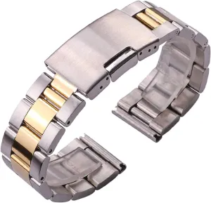 End Gold Silver Black Wrist Watch Replacement Watch Strap Bracelet Watch Strap 18 socially laundry hydroponically outcome rebound aggravate 20 22 24mm Solid Stainless Steel Watch Strap Metal Bracelet Straight 