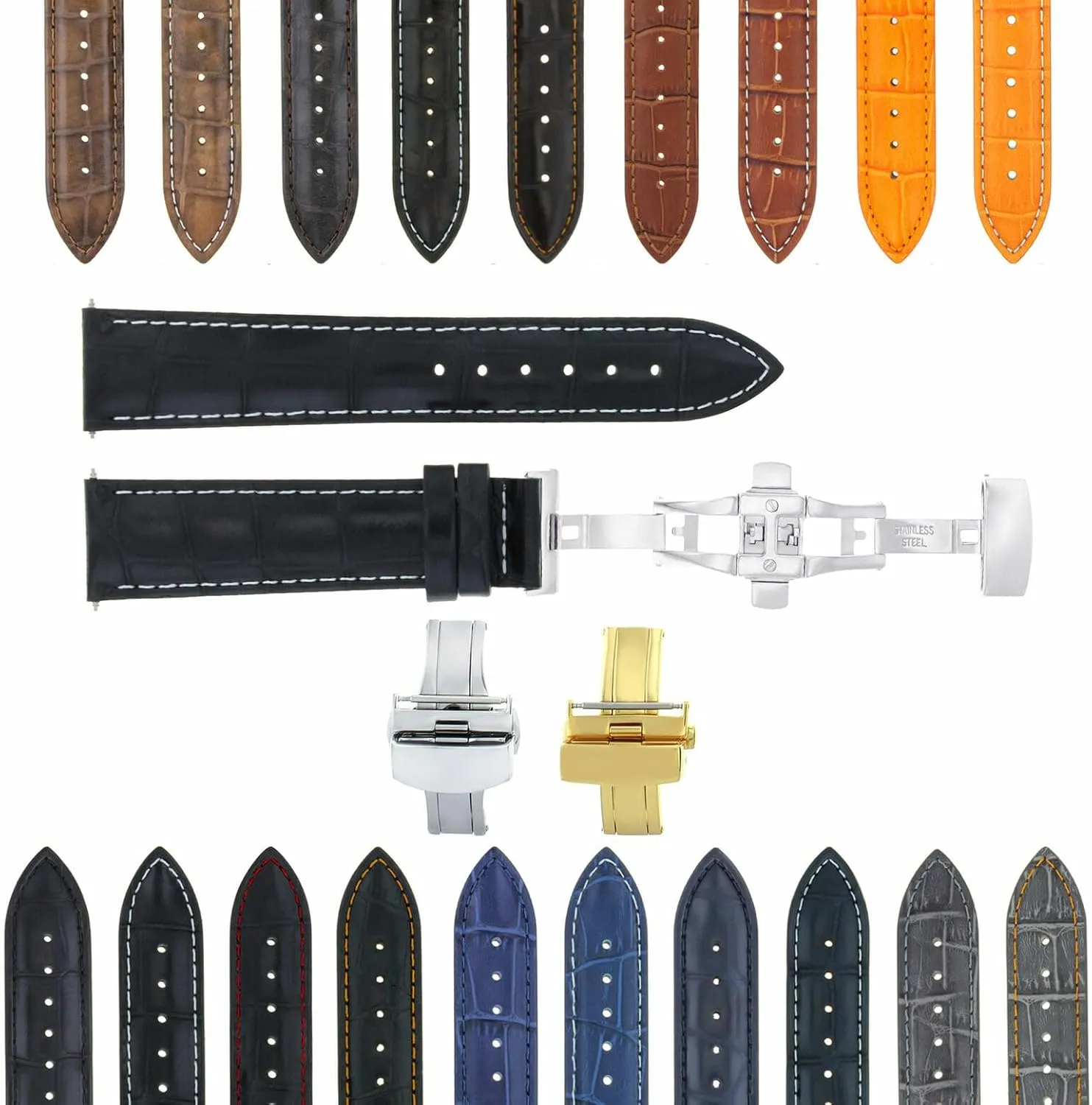 End Link Real Gold 18K Stainless Steel Compatible With Rolex Submariner Daytona GMT II Ewatchparts postulate Custom Watch Band Strap 